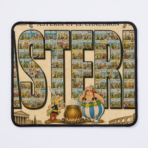 Item preview, Asterix and the Cauldron – Giant Roman Vintage Typography designed and sold by JcAbstractArt.