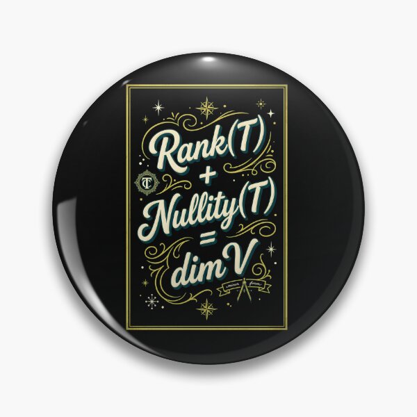 Item preview, Rank Nullity Theorem Math Formula  designed and sold by Sugengthecraftd.