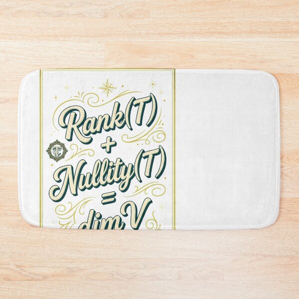 Item preview, Rank Nullity Theorem Math Formula  designed and sold by Sugengthecraftd.