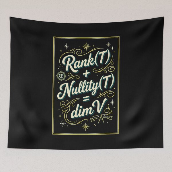 Item preview, Rank Nullity Theorem Math Formula  designed and sold by Sugengthecraftd.