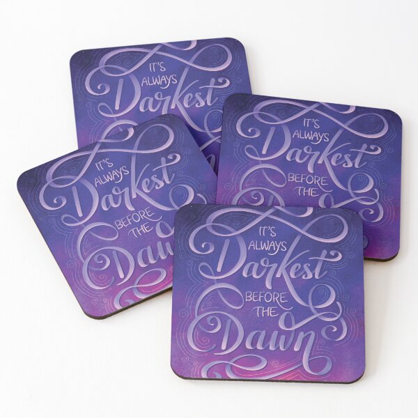 Item preview, It's Always Darkest Before The Dawn Inspirational Quote designed and sold by K. Reinholds Design.