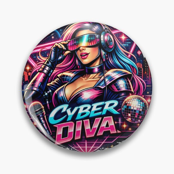 Item preview, Cyberpunk Diva Neon Futuristic Virtual Reality Glasses Virtual Reality Glasses designed and sold by JonelleTshirts.