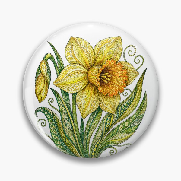 Item preview, Intricate Daffodil - March Birth Flower designed and sold by PaintedbyCarol.