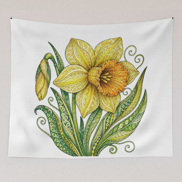 Item preview, Intricate Daffodil - March Birth Flower designed and sold by PaintedbyCarol.