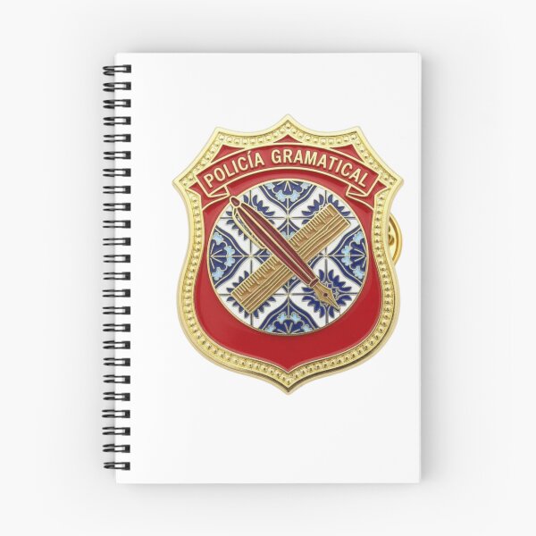 Item preview, Spanish grammar police badge GRAMMATICAL POLICE funny teacher gift designed and sold by language-des.