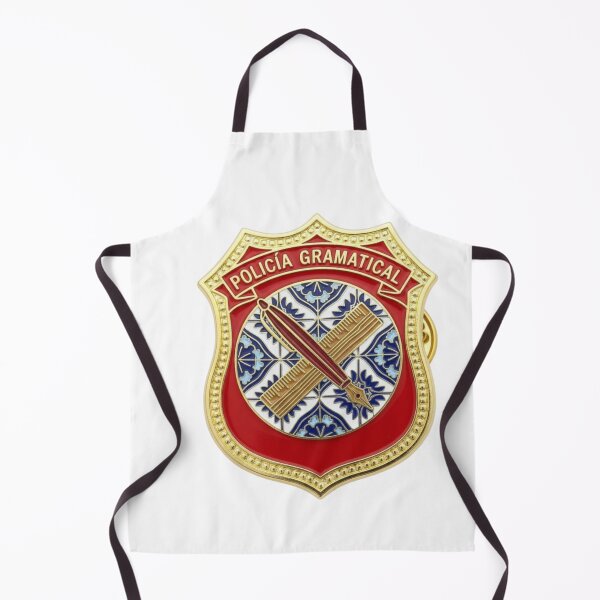 Item preview, Spanish grammar police badge GRAMMATICAL POLICE funny teacher gift designed and sold by language-des.