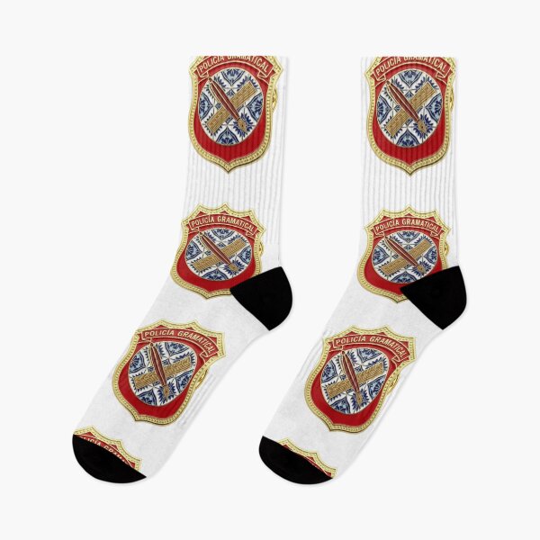Item preview, Spanish grammar police badge GRAMMATICAL POLICE funny teacher gift designed and sold by language-des.