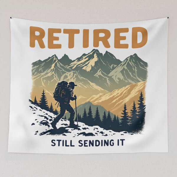 Item preview, Retired and Still Sending It designed and sold by NorthingShop.