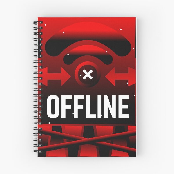 Item preview, OFFLINE Disconnected Wi-Fi - Deep Work Boundary Graphic designed and sold by The Nomadic Designs.