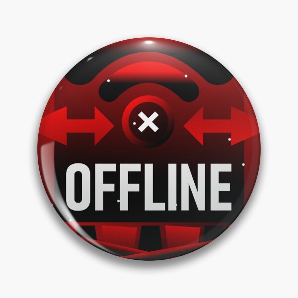 Item preview, OFFLINE Disconnected Wi-Fi - Deep Work Boundary Graphic designed and sold by The Nomadic Designs.