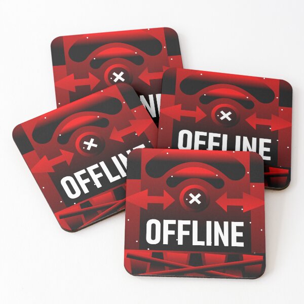 Item preview, OFFLINE Disconnected Wi-Fi - Deep Work Boundary Graphic designed and sold by The Nomadic Designs.