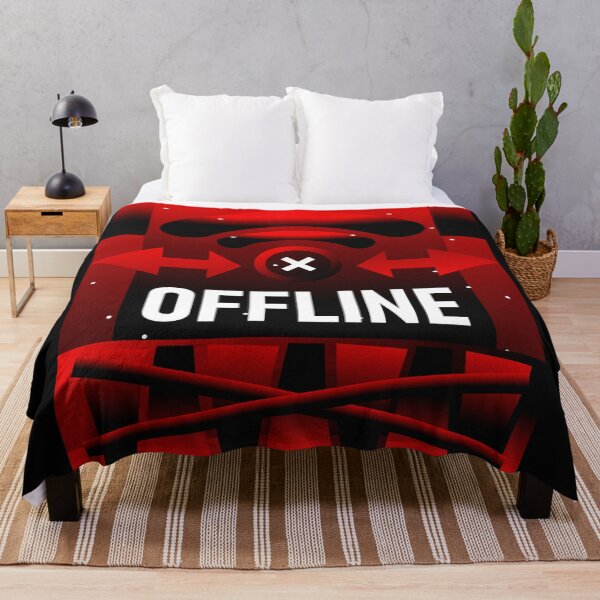 Item preview, OFFLINE Disconnected Wi-Fi - Deep Work Boundary Graphic designed and sold by The Nomadic Designs.