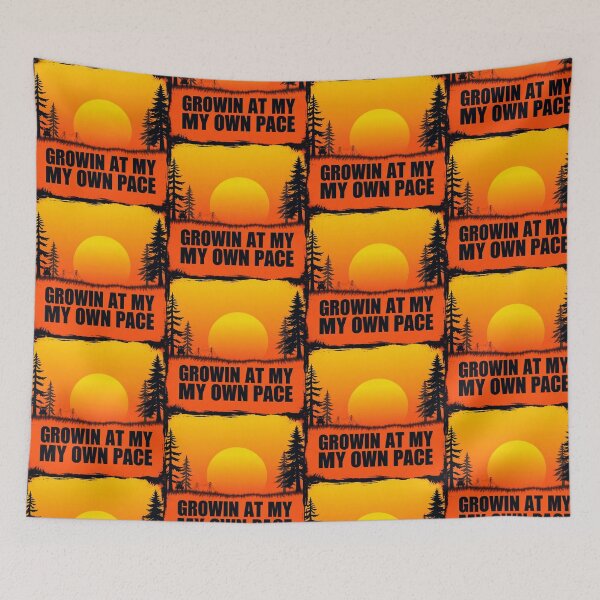 Item preview, Growin At My Own Pace: Retro Sunset Tree Graphic designed and sold by artlife4.