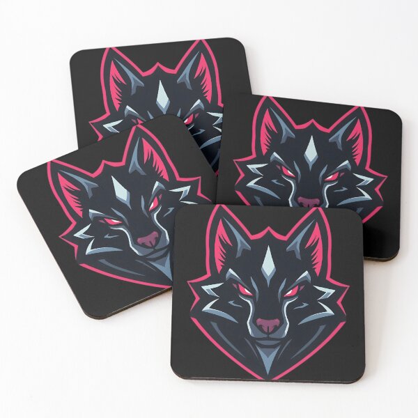 Item preview, Neon Pink Cyber Wolf Gaming Logo designed and sold by SenTinio.