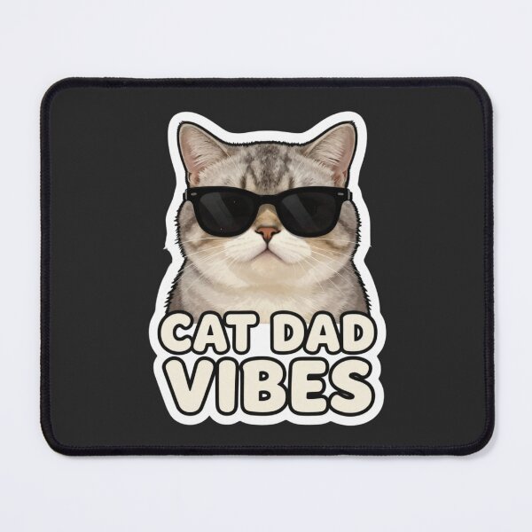 Item preview, Cat Dad Vibes Retro Aesthetic designed and sold by Noxivora.