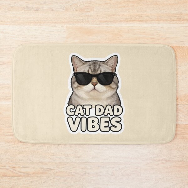 Item preview, Cat Dad Vibes Retro Aesthetic designed and sold by Noxivora.