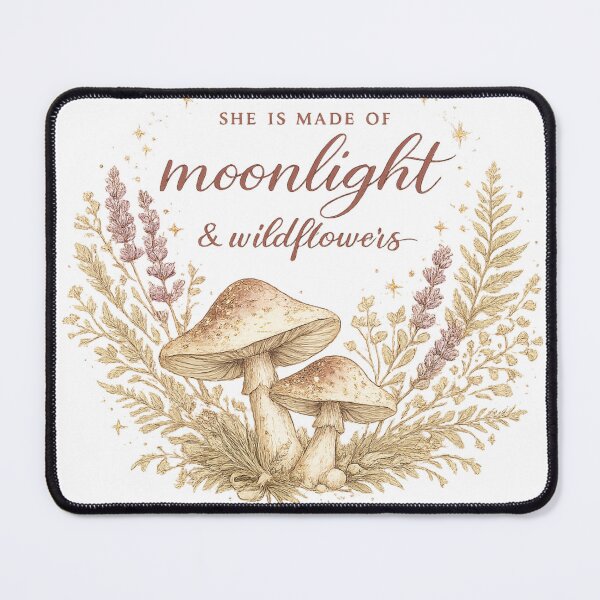 Item preview, Made Of Moonlight And Wildflowers Cottage Witch Gift for Her Women Botanical Shirt designed and sold by DreamelleStudio.