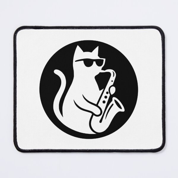 Item preview, Cool Jazz Cat Saxophone designed and sold by AnnSign.