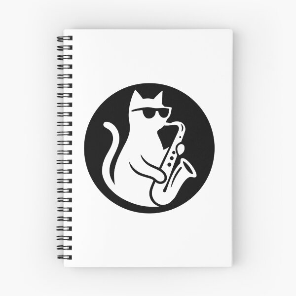 Item preview, Cool Jazz Cat Saxophone designed and sold by AnnSign.