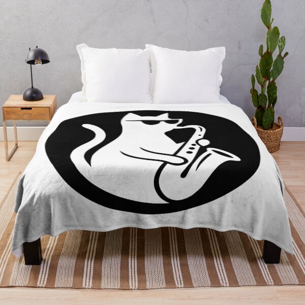 Item preview, Cool Jazz Cat Saxophone designed and sold by AnnSign.