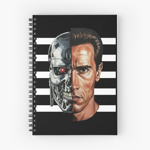 Item preview, Half Human Half Machine – Terminator Retro designed and sold by LavinyArt.