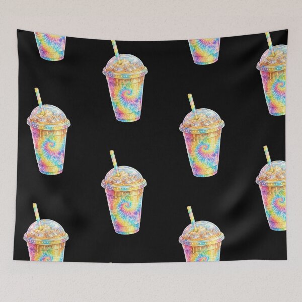 Item preview, Rainbow Tie Dye Iced Drink Cup designed and sold by jgvisualarts.