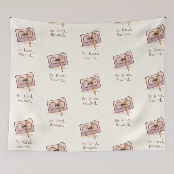 Item preview, Be Kind Rewind Lofi Cassette Tape Pencil Pastel Aesthetic Design designed and sold by jojodebondy.