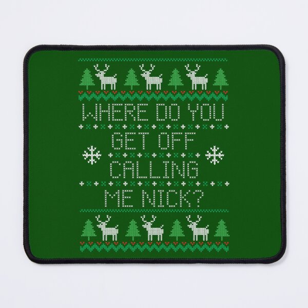 Item preview, Calling Me Nick Ugly Christmas Sweater designed and sold by Normbot2000.