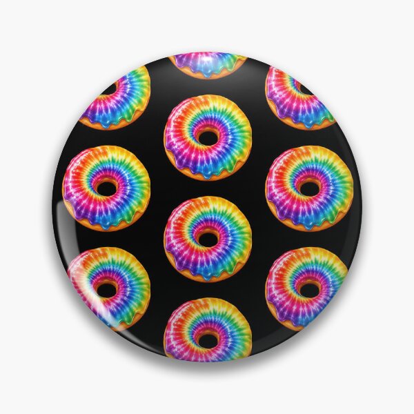 Item preview, Rainbow Tie Dye Donut Art designed and sold by jgvisualarts.