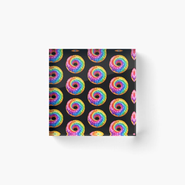 Item preview, Rainbow Tie Dye Donut Art designed and sold by jgvisualarts.