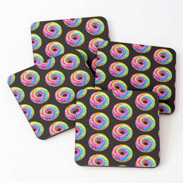 Item preview, Rainbow Tie Dye Donut Art designed and sold by jgvisualarts.