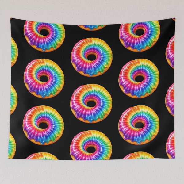 Item preview, Rainbow Tie Dye Donut Art designed and sold by jgvisualarts.