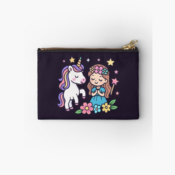 Item preview, Cute Kawaii Princess & Rainbow Unicorn: Magical Fantasy Friendship Sticker designed and sold by Yasmine Mohammed.