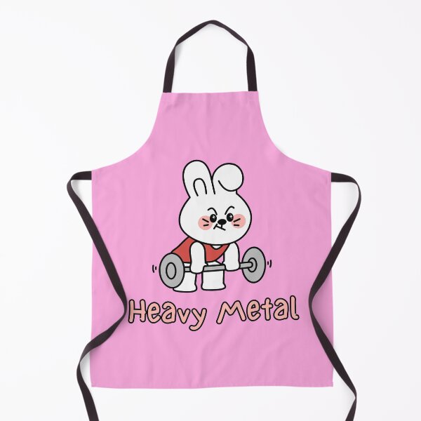 Item preview, Heavy Metal Bunny Weightlifting Gym Pun designed and sold by Aetherix Studio.