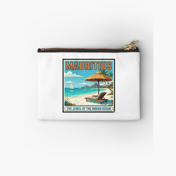 Item preview, Vintage Mauritius Beach Travel Poster Art designed and sold by DuckOddity.