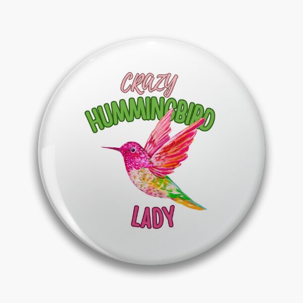 Item preview, Crazy Hummingbird Lady Colorful Watercolor Funny Gift  designed and sold by julyperson.