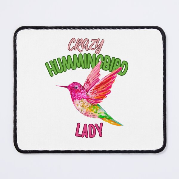 Item preview, Crazy Hummingbird Lady Colorful Watercolor Funny Gift designed and sold by julyperson.