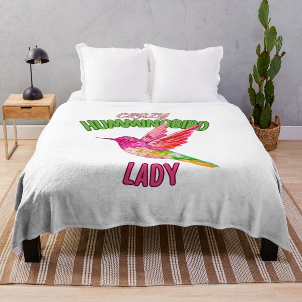Item preview, Crazy Hummingbird Lady Colorful Watercolor Funny Gift  designed and sold by julyperson.