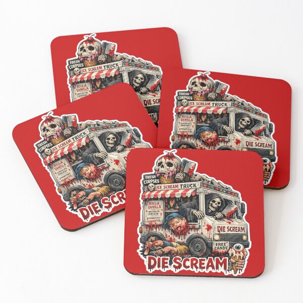 Item preview, DIE SCREAM – Twisted Ice Cream Truck From Hell | Extreme Dark Humor Horror Art designed and sold by Alchemy Forge.
