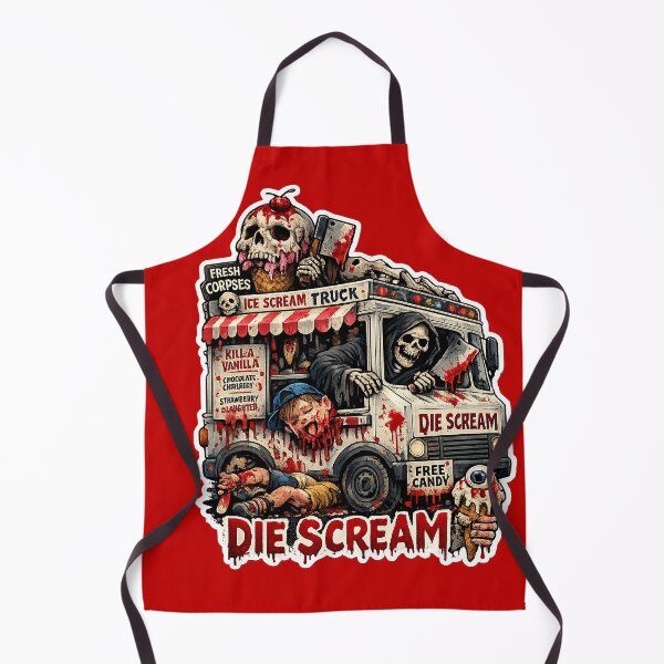 Item preview, DIE SCREAM – Twisted Ice Cream Truck From Hell | Extreme Dark Humor Horror Art designed and sold by Alchemy Forge.