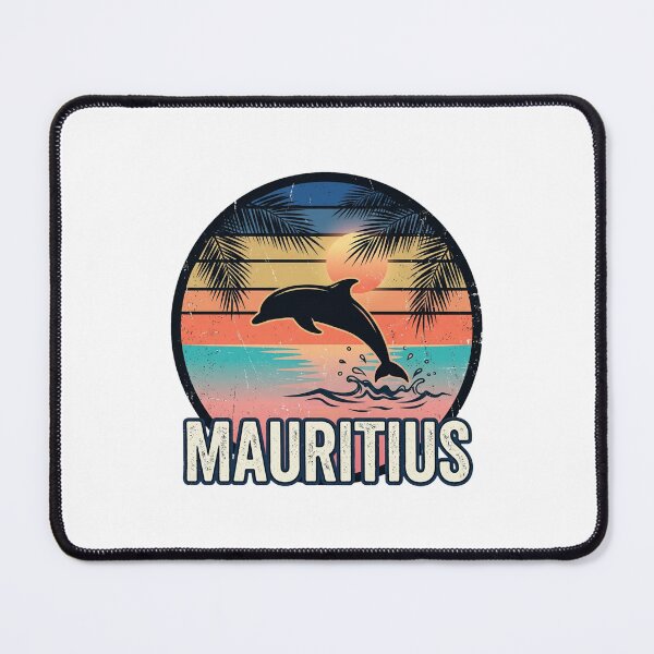 Item preview, Retro 80s Sunset Mauritius Dolphin Beach designed and sold by DuckOddity.