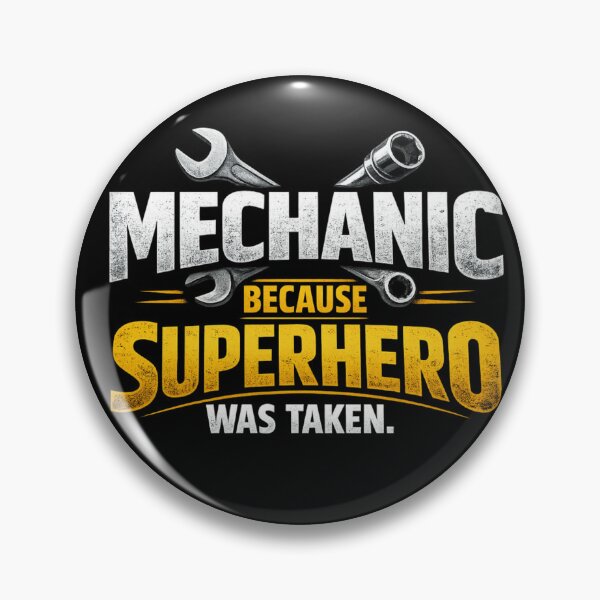 Item preview, Mechanic Because Superhero Was Taken Funny Garage Humor Design designed and sold by Ladys-Gents.