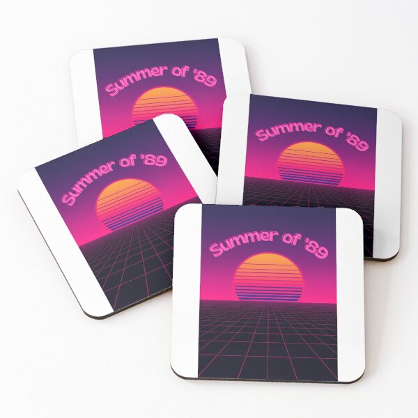 Item preview, Summer of 89 Retrowave Cassette Tape Sunset Neon Vaporwave Design designed and sold by jojodebondy.