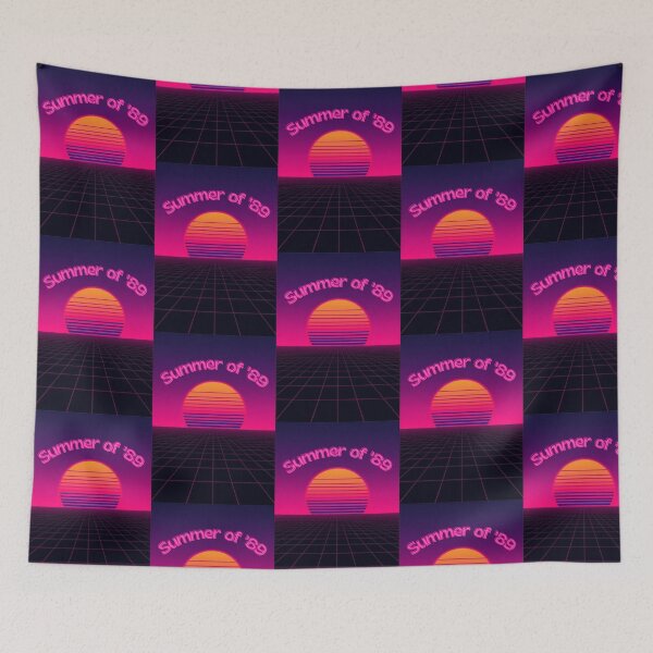 Item preview, Summer of 89 Retrowave Cassette Tape Sunset Neon Vaporwave Design designed and sold by jojodebondy.