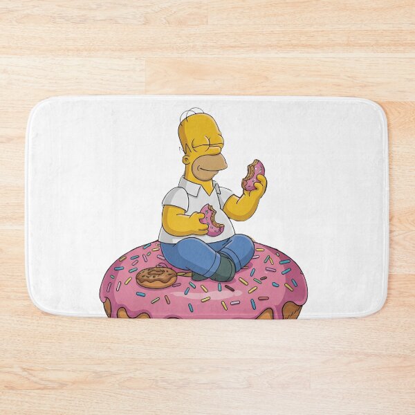 Item preview, Homer Simpson Eating Meditating on Giant Pink Donut designed and sold by DohLab.