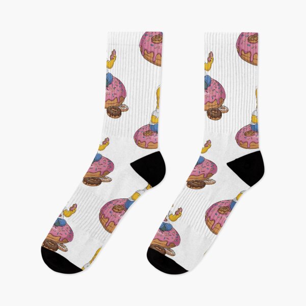 Item preview, Homer Simpson Eating Meditating on Giant Pink Donut designed and sold by DohLab.