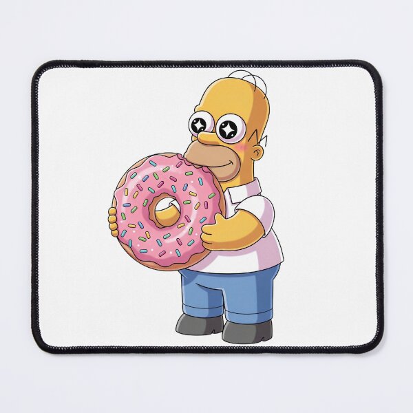 Item preview, Cute Homer Simpson with Giant Pink Donut Anime Eyes designed and sold by DohLab.