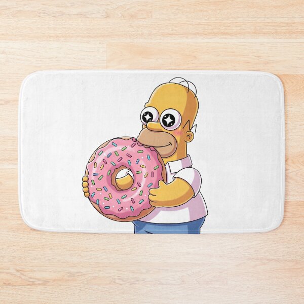 Item preview, Cute Homer Simpson with Giant Pink Donut Anime Eyes designed and sold by DohLab.