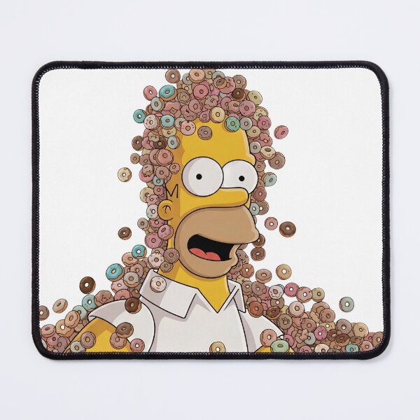 Item preview, Homer Simpson Covered in Mini Donuts Cartoon designed and sold by DohLab.
