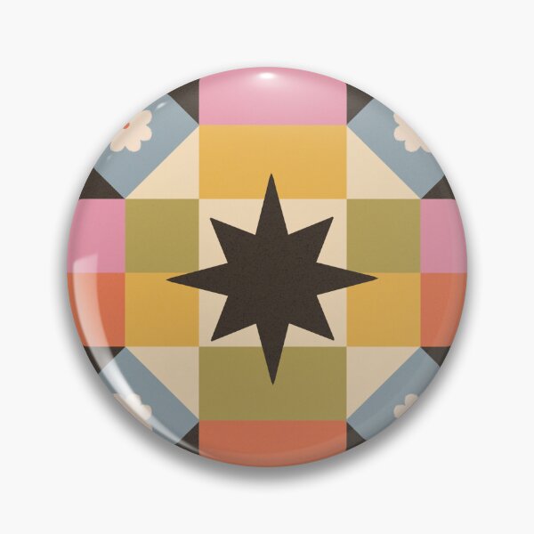 Item preview, Fall Geometric Star and Flower Pattern designed and sold by YesButNo Design.